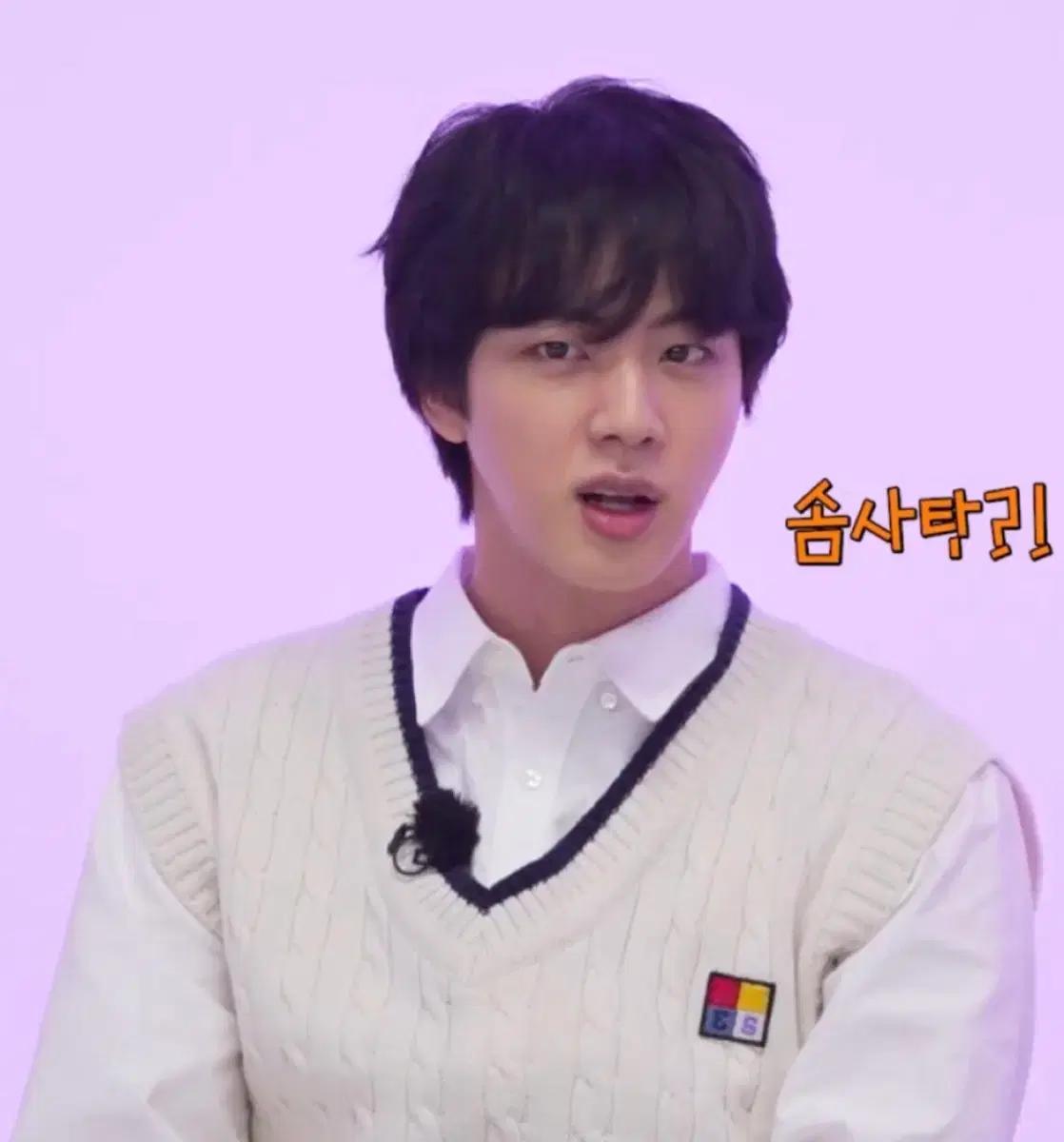 석진 손민수 이미스 니트 조끼 뷔스티에