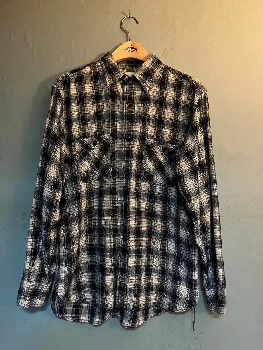 부기홀리데이 12 COTTON FLANNEL WORK SHIRT NAVY