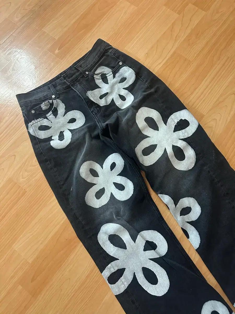 surgery painted clover jeans