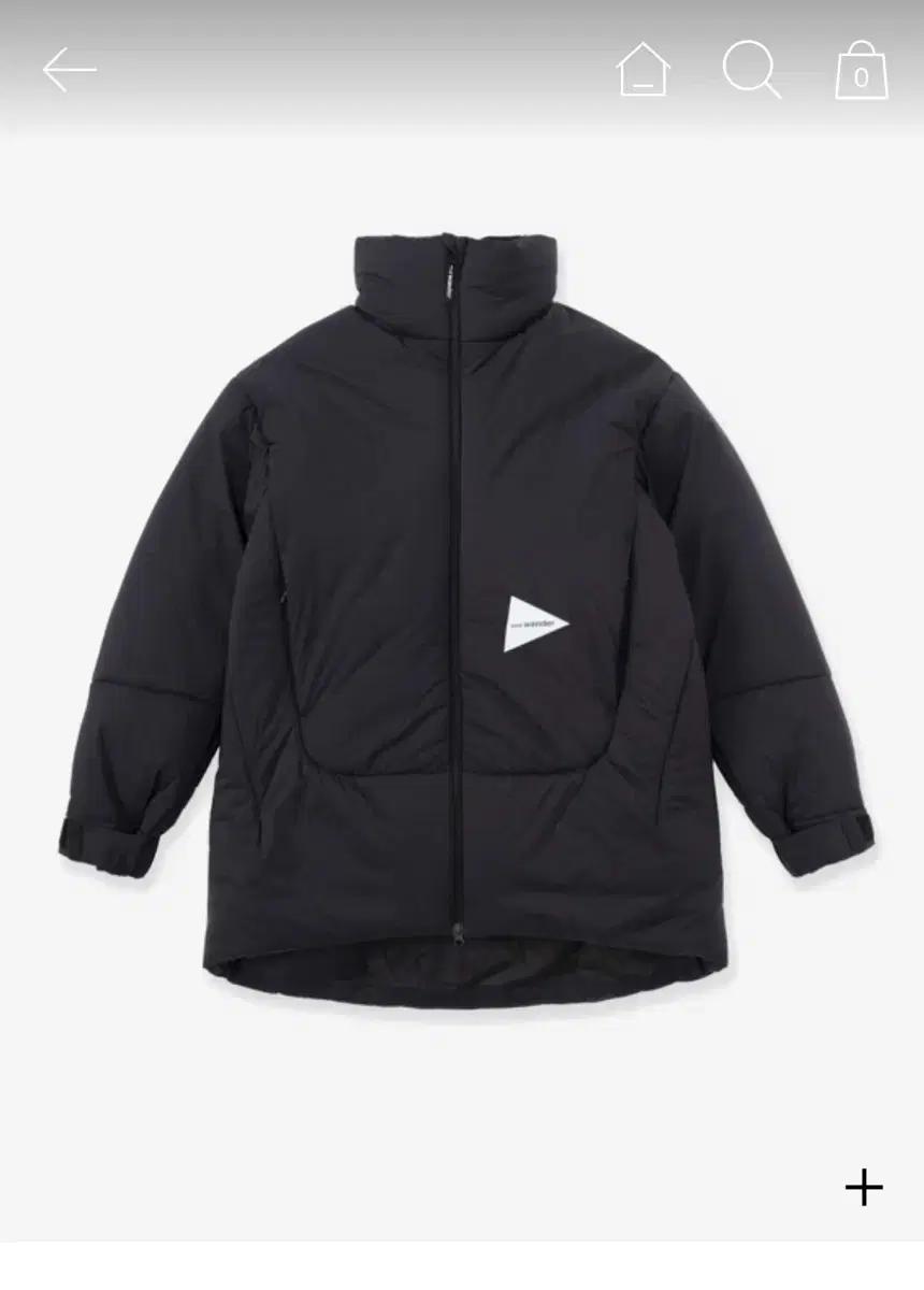 (새상품) 앤드원더 탑 플리스 코트 블랙 L-XL