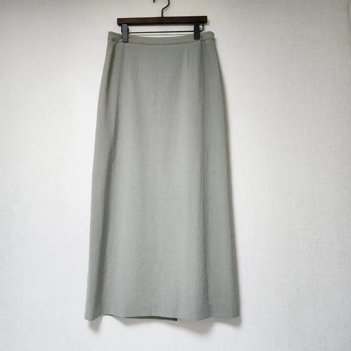 blank03 롱 스커트 연두색 M