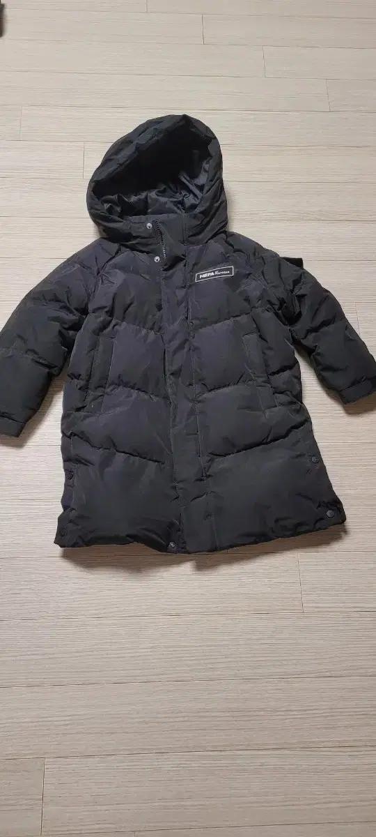 네파 아동용 블랙 오리털 롱패딩 110 120