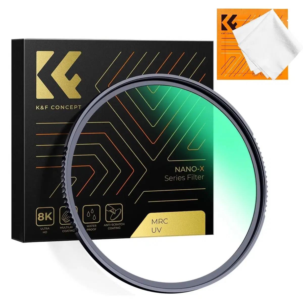 K&F Concept 82mm 슬림 NANO-X UV 필터 (새상품)