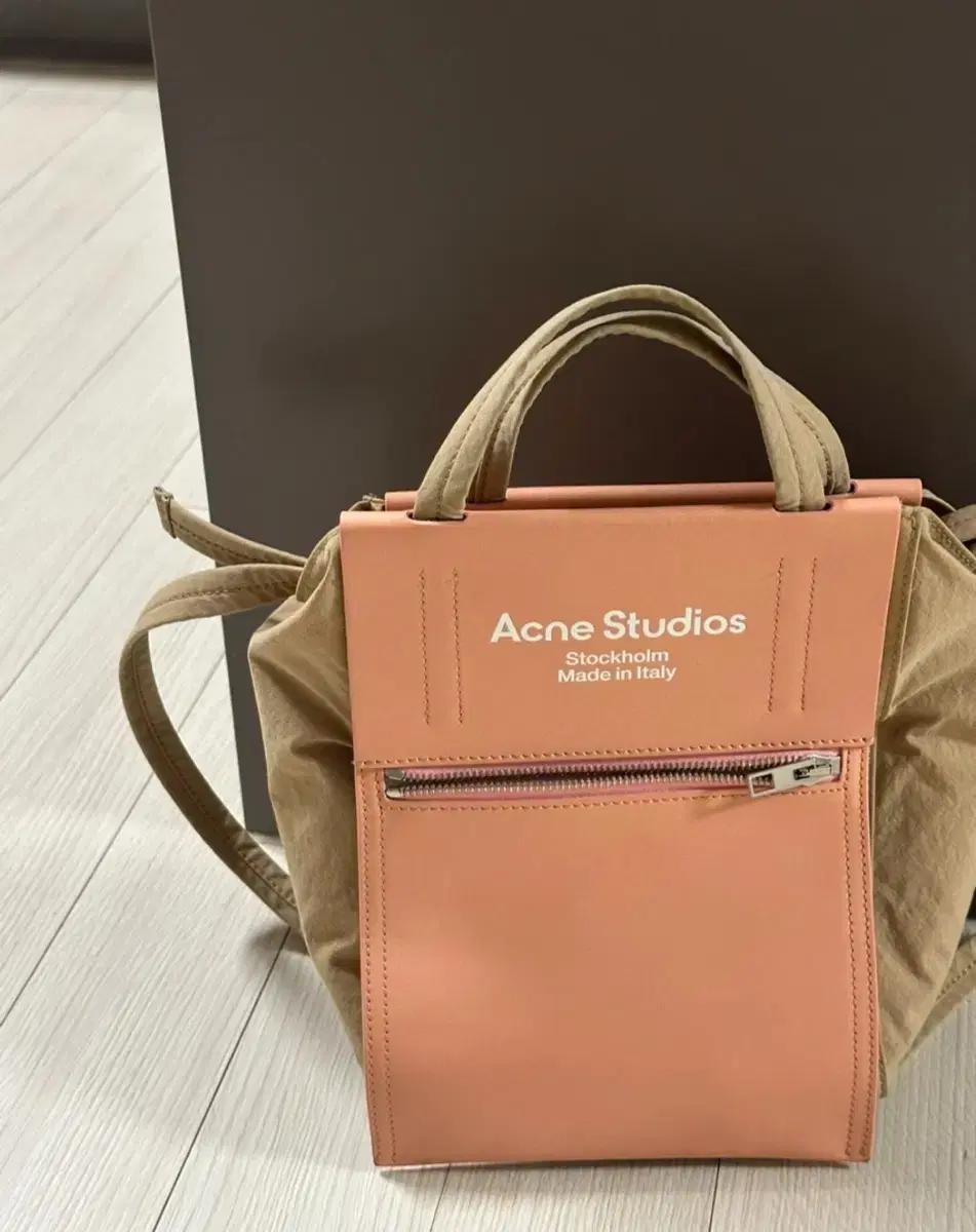 아크네 스튜디오 베이커백 스몰 acne 핑크 베이지