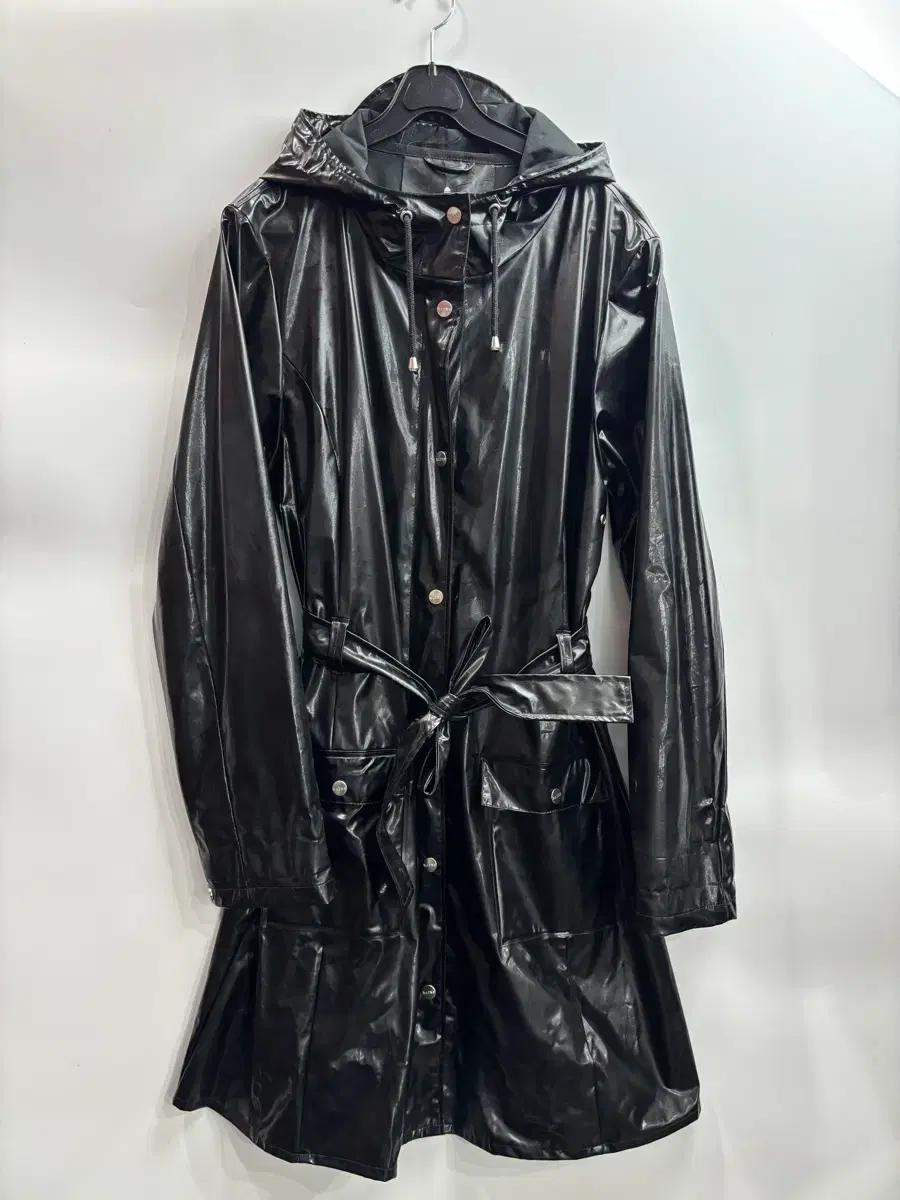 (M/L) 레인스(RAINS) 미니멀 후드 레인코트 블랙 8.5
