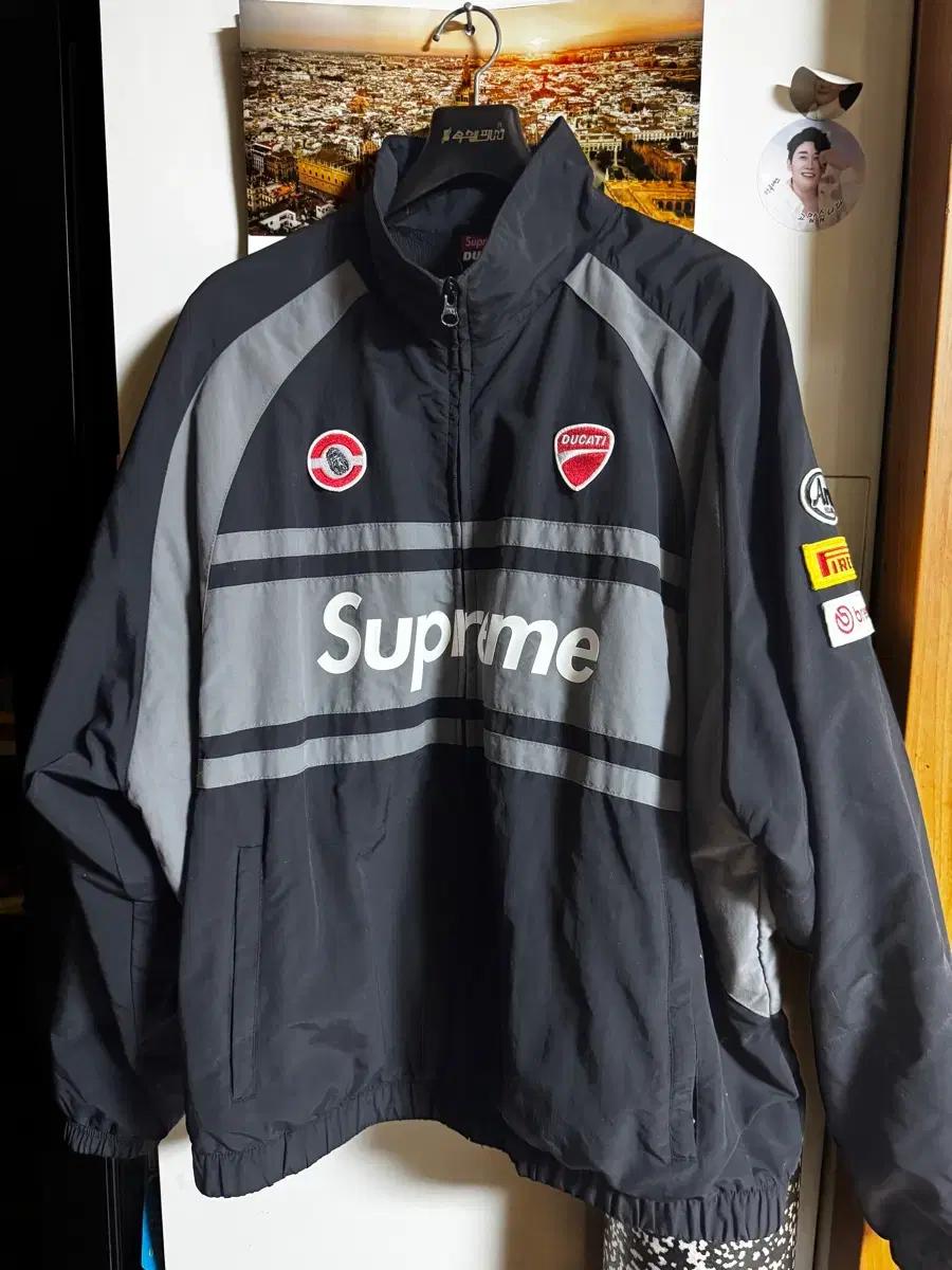 슈프림 Supreme x DUCATI Track Jacket Black