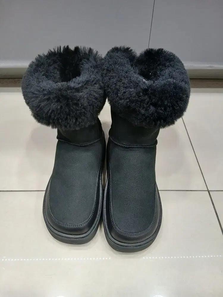 FFSO4F713 FITFLOP 약230 검정 양가죽 양모 어그부츠
