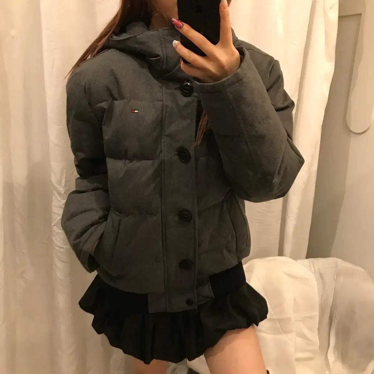 Tommy Hilfiger 타미힐피거 차콜 패딩