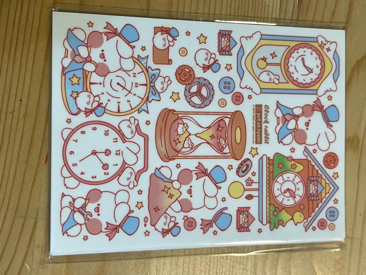 Clock rabbit 스티커 팩