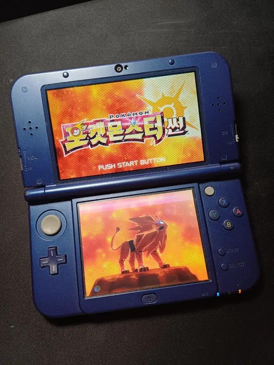 닌텐도 new 3ds xl 블루 + 포켓몬스터 썬