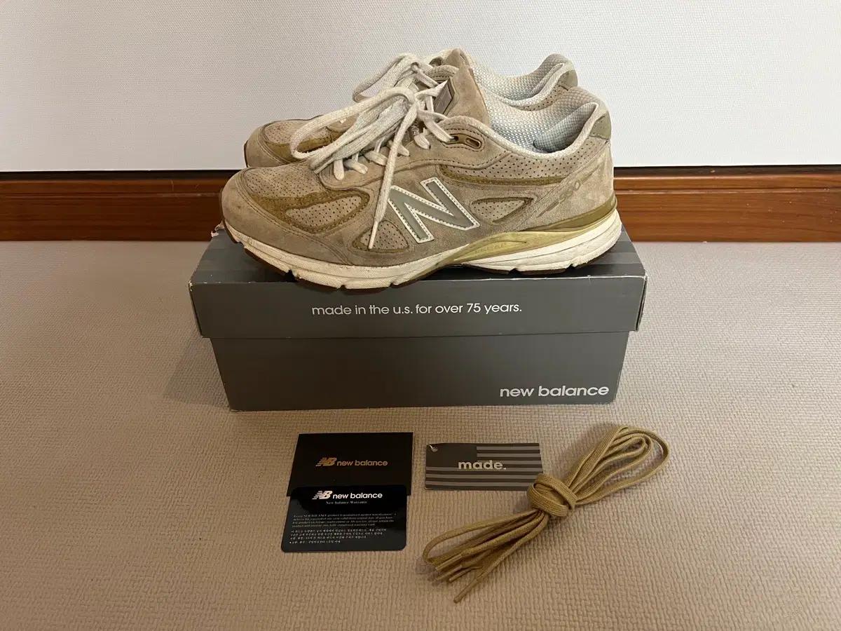 무료배송 - Made in USA 뉴발란스 990v4(탄) 270