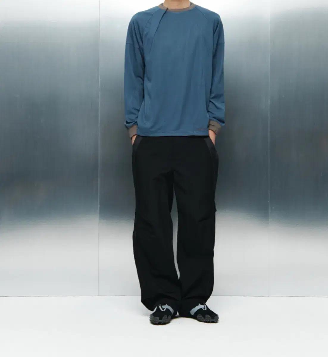산산기어 PLACKET LONG SLEEVES [SPRUCE BLUE]4