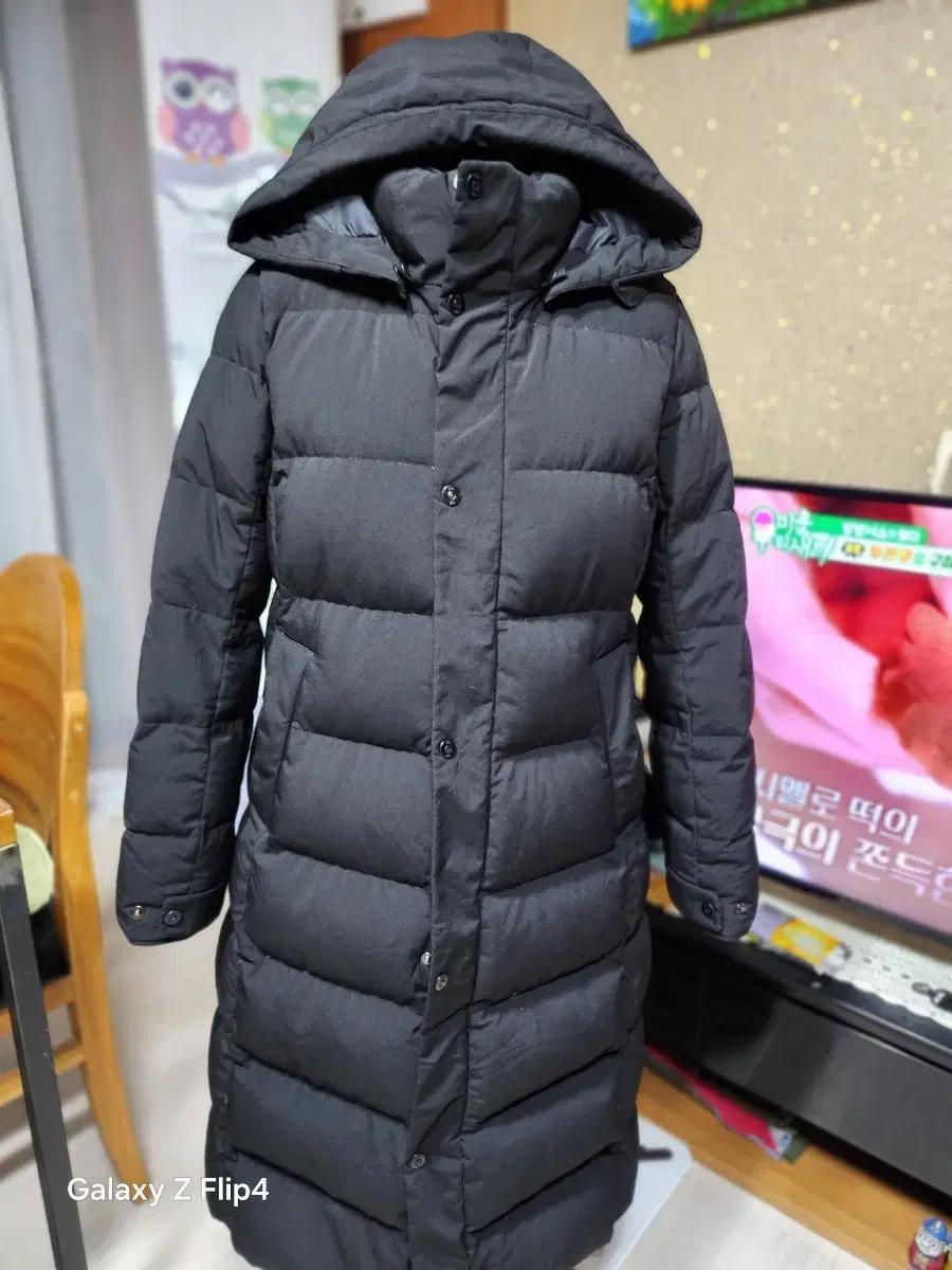 K2블랙 롱 거위패딩 점퍼 후드 패딩