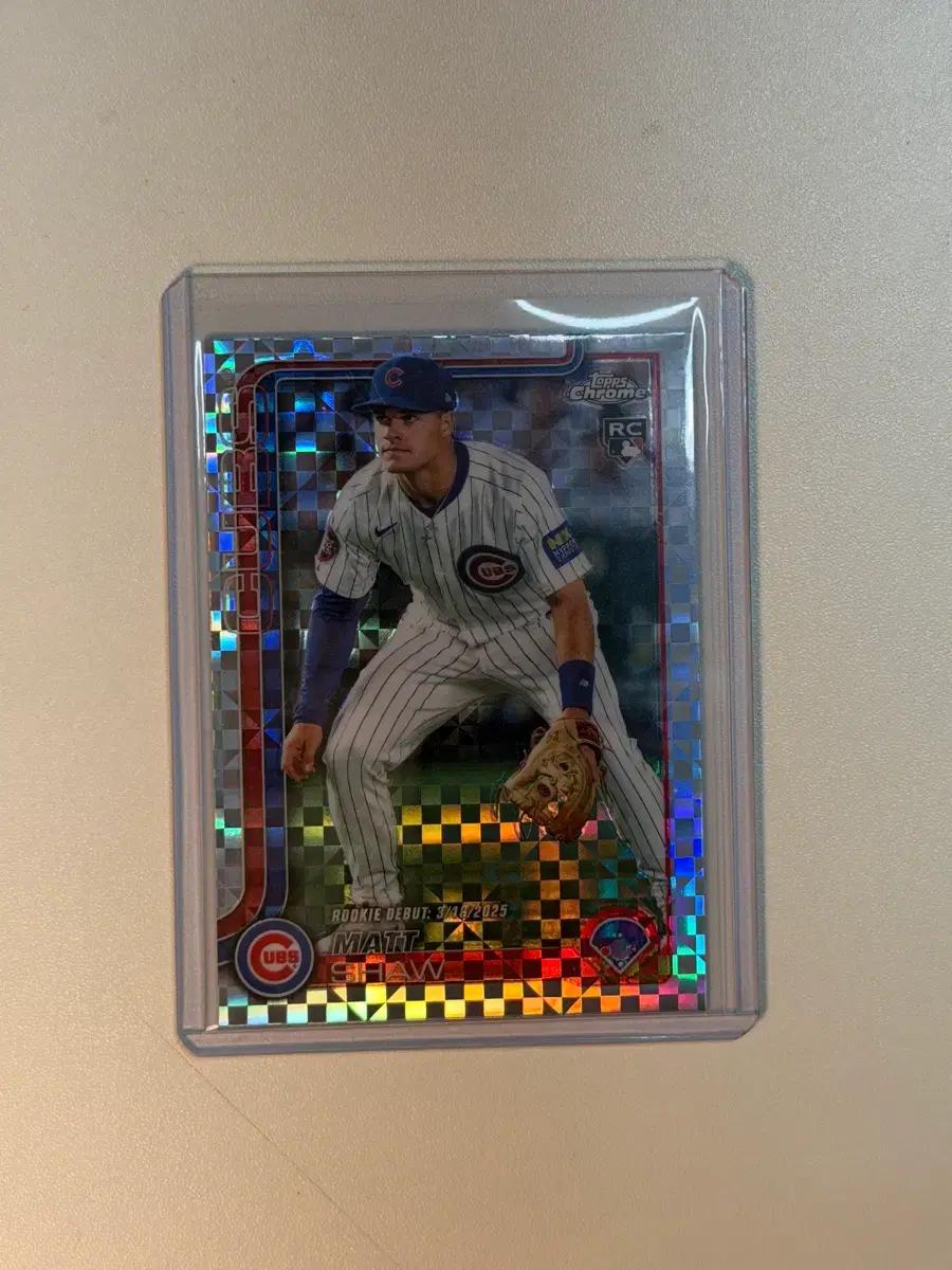 맷 쇼 2025 RC Topps MLB 야구카드