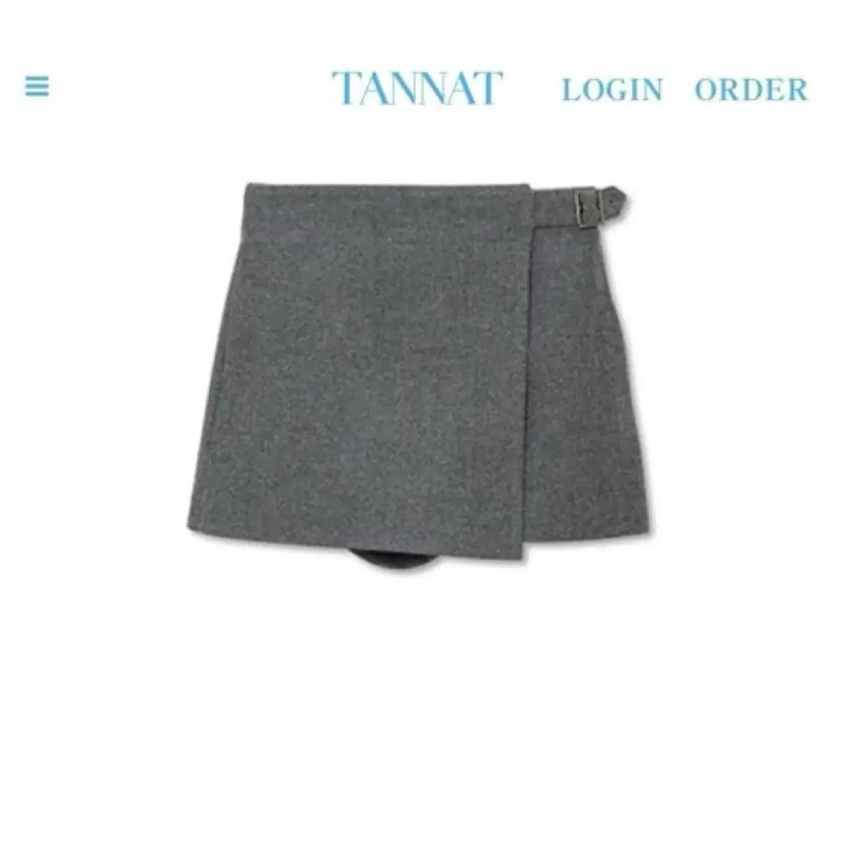 타낫 랩 팬츠 스커트 s