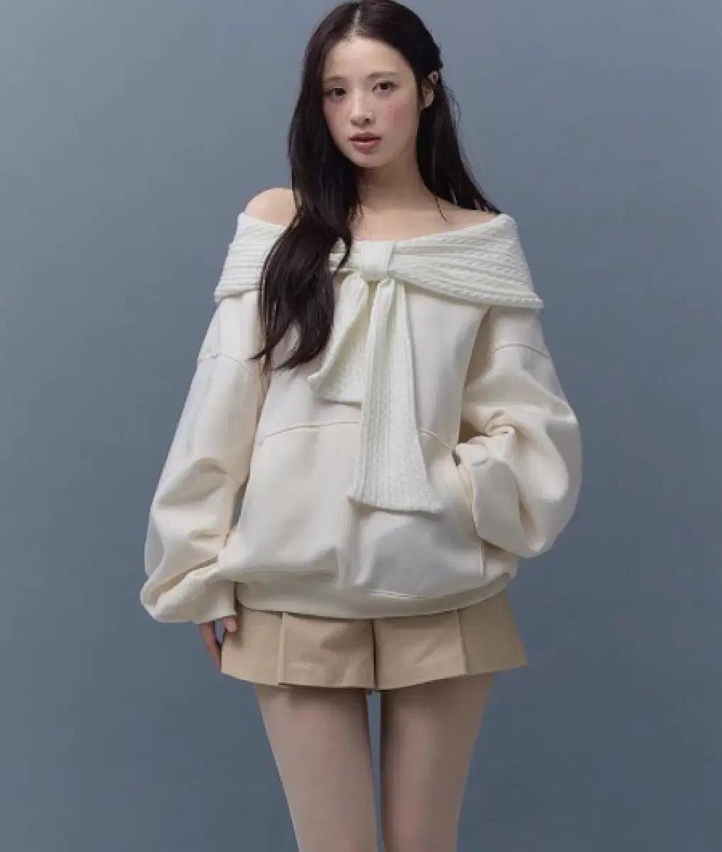미개봉 더티스 리본 후드 아이보리