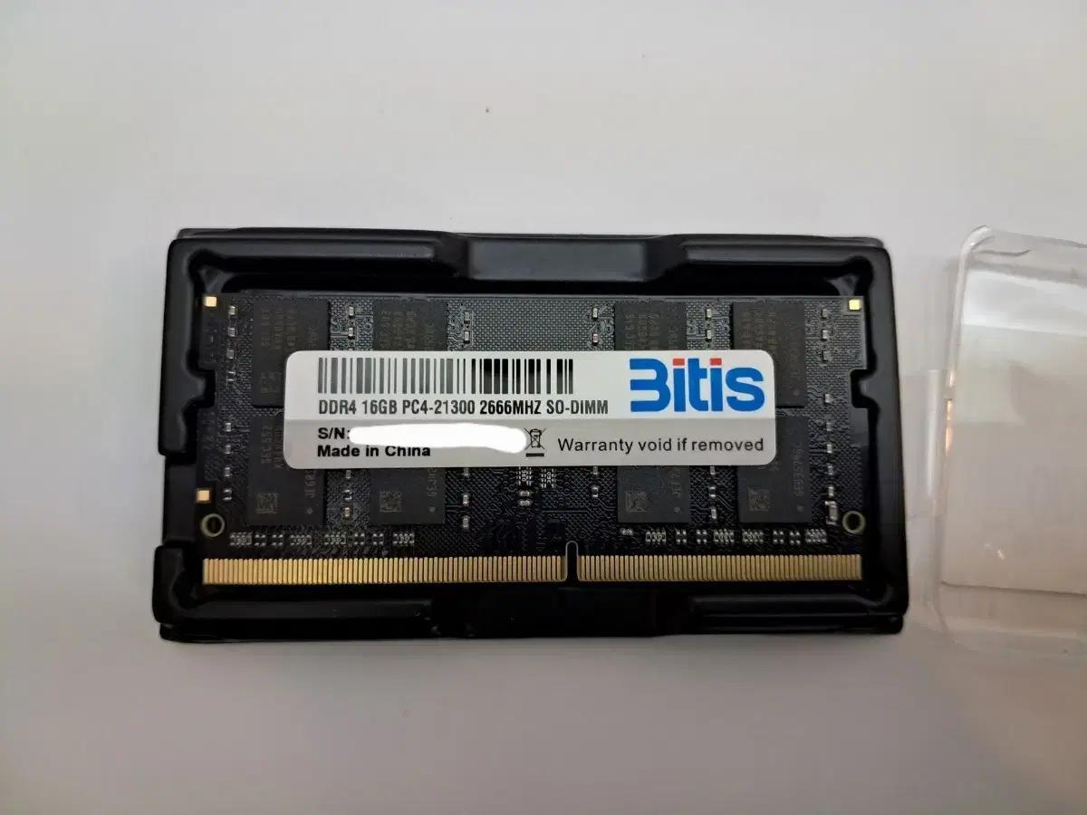 비티즈 Bitis DDR4 16GB 2666MHz 노트북 램