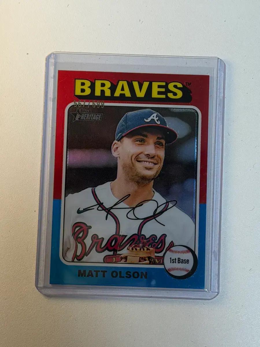 맷 올슨 2024 한정 Topps MLB 야구카드 /699
