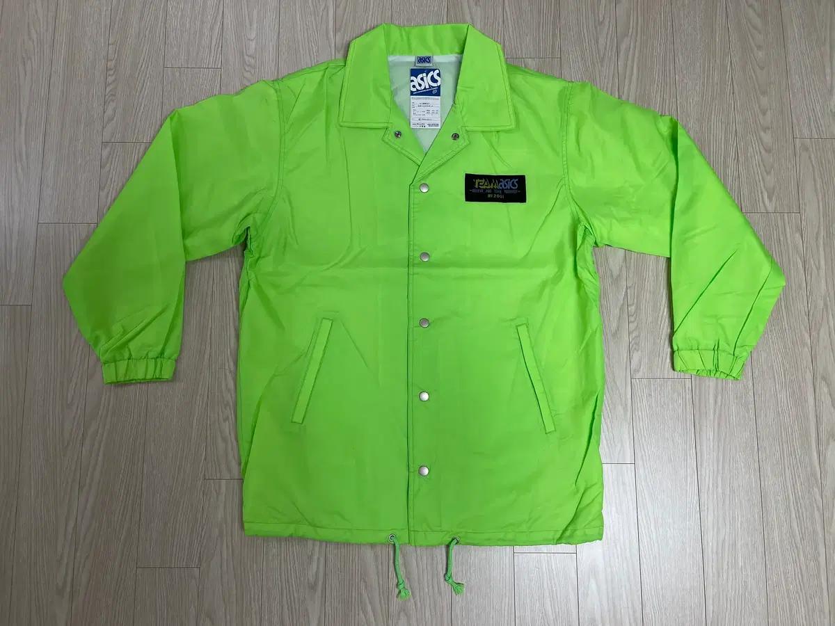 아식스 00s 올드 코치 자켓 ASICS OLD 2000 네온 L