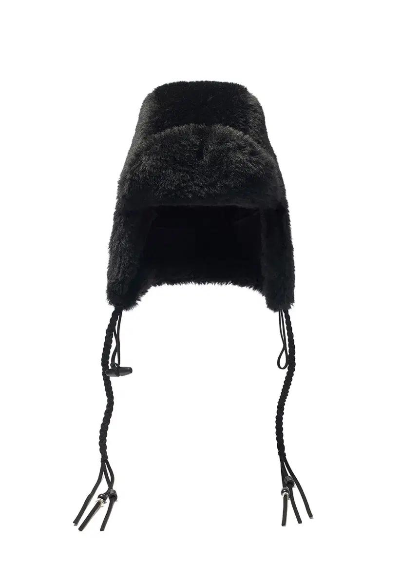 오픈와이와이 BRAIDED SHEARLING TRAPPER, BLACK