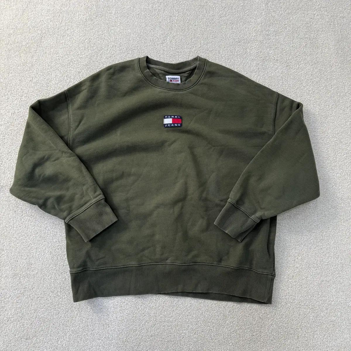 2XL 타미진스 배이직 맨투맨 0122T1