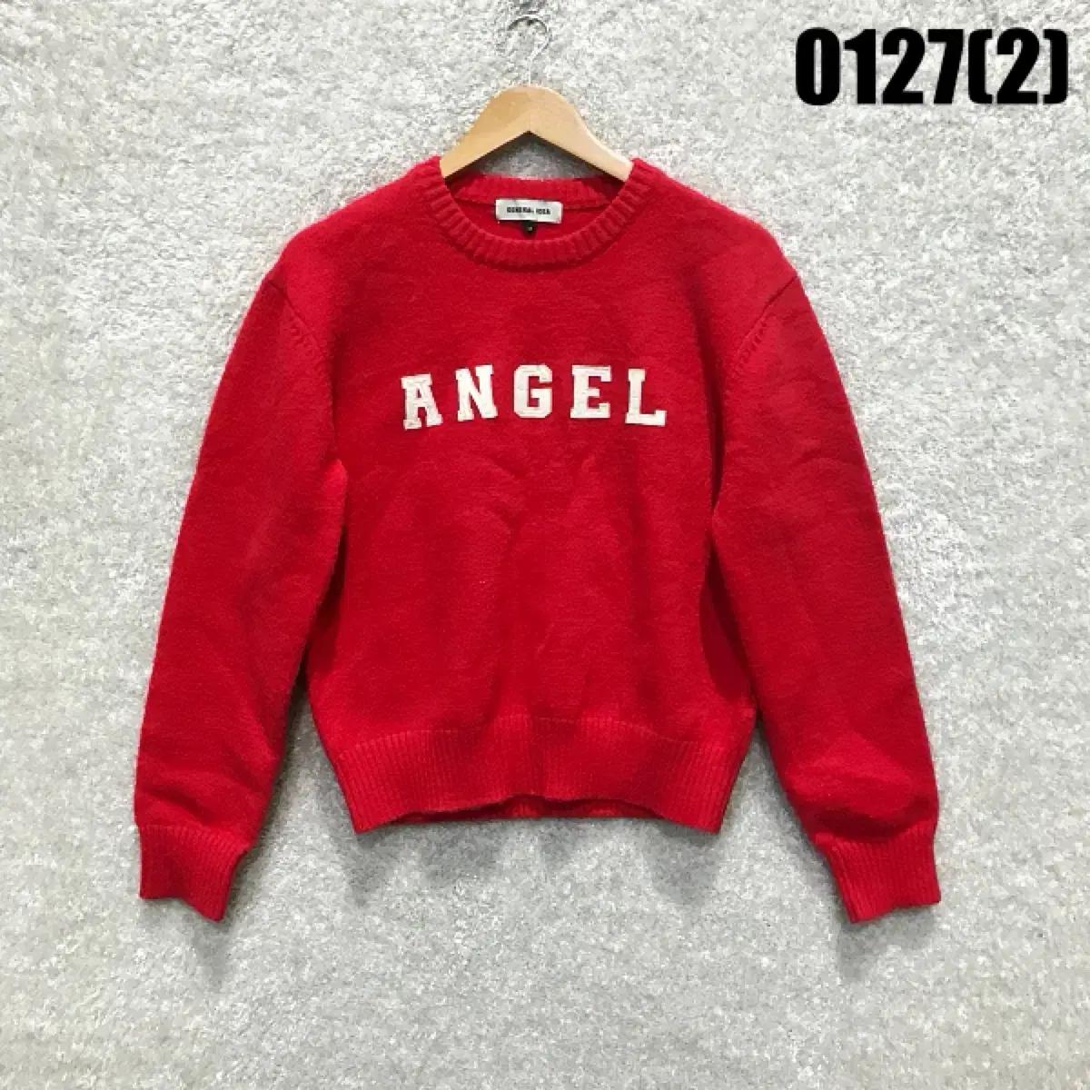 제너럴아이디어 ANGEL 레드 니트 m