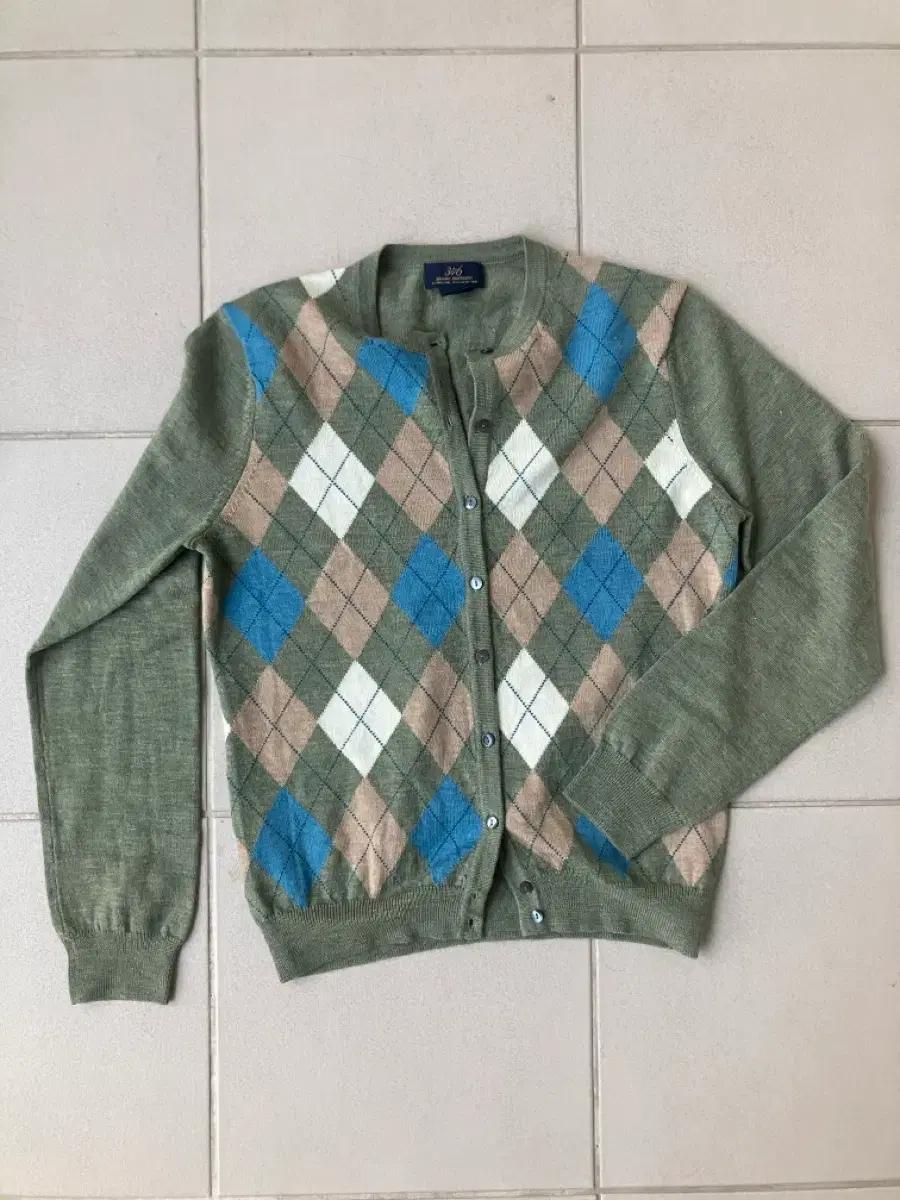brooks brothers 아가일 니트 라운드 가디건