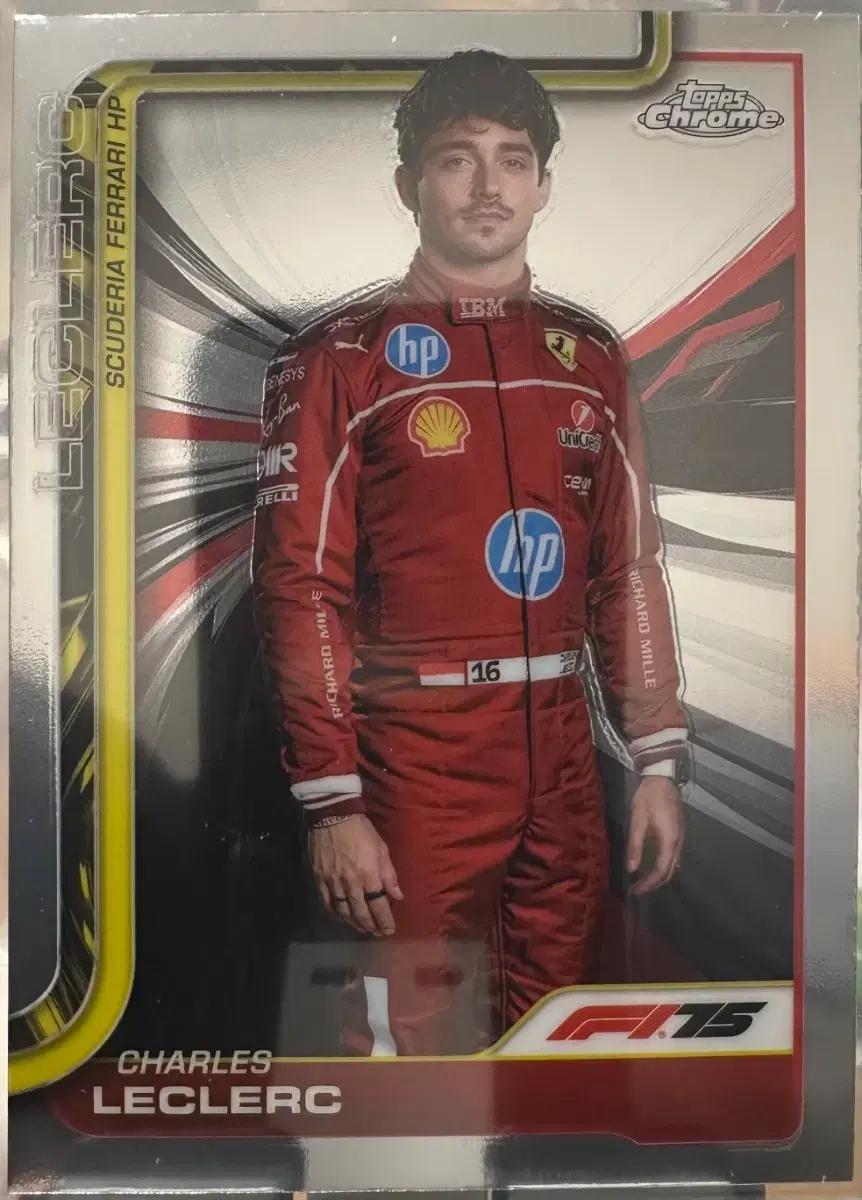 2025 F1 탑스 크롬 샤를 르클레르 카드
