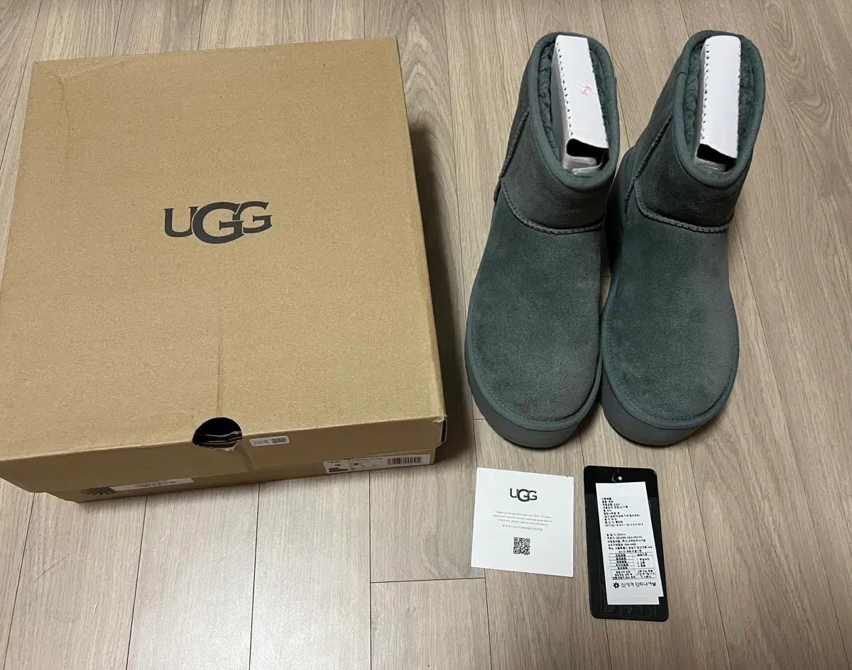 UGG 어그 클래식 미니 플랫폼 레인스톰 컬러(회색) 8 사이즈