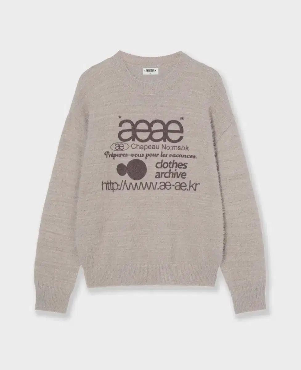aeae 에이이에이이 니트 WEB LOGO KNIT PULLOVER