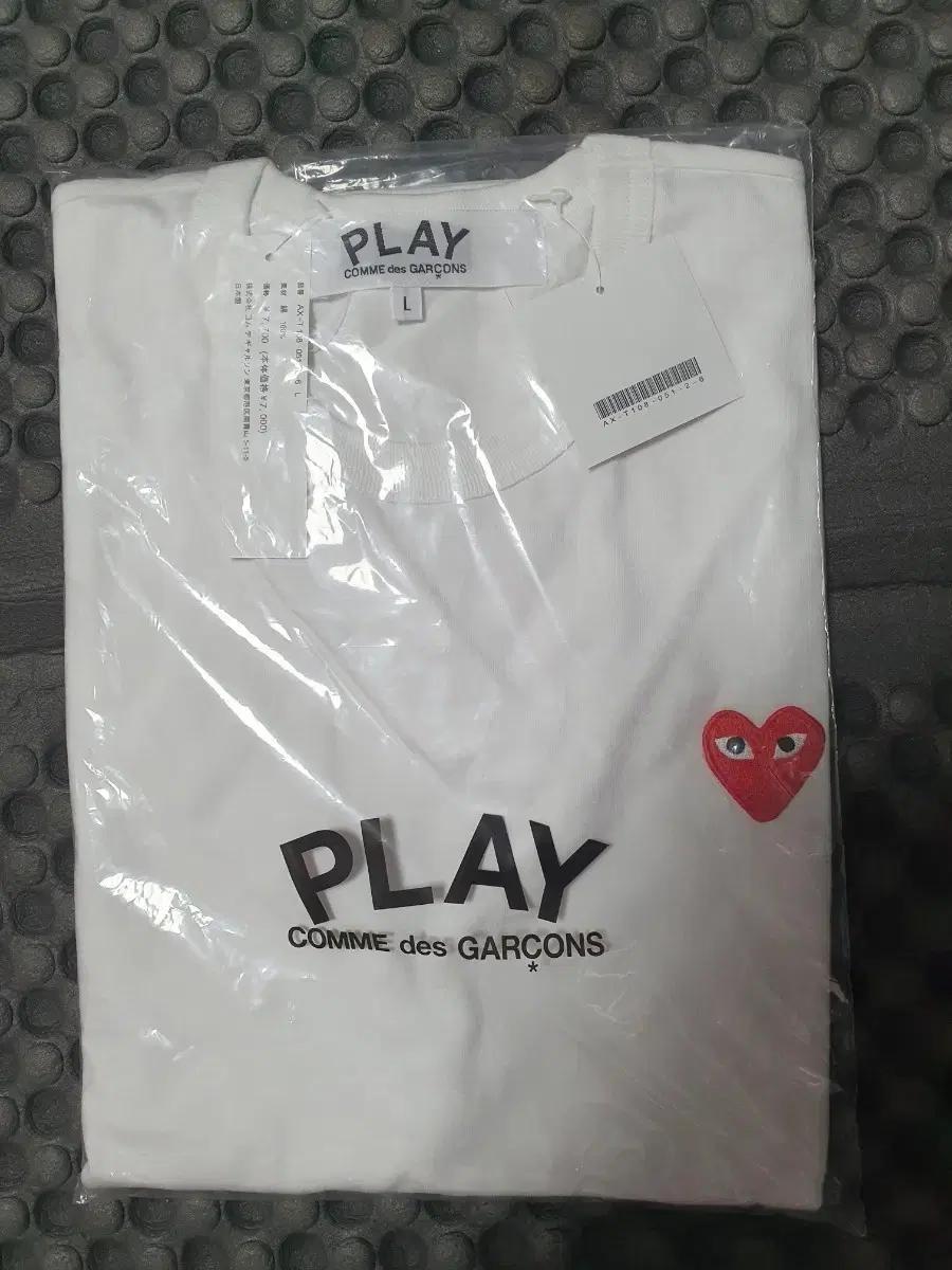 꼼데가르송 PLAY 하트 반팔 티셔츠 L