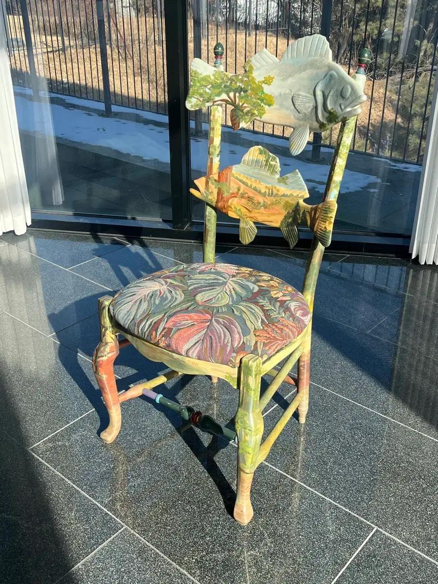 MacKenzie-Childs Forest Fish Chair