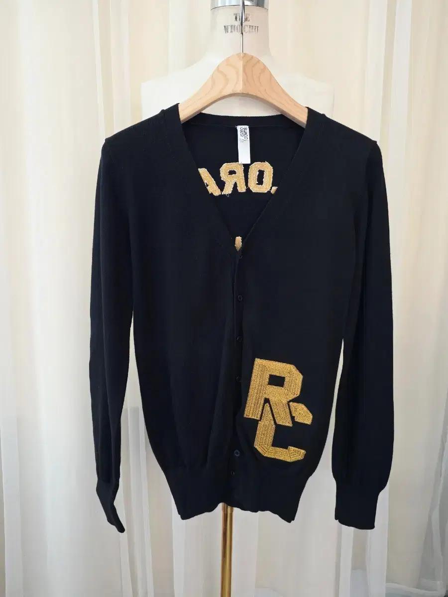 RODEO CROWNS로데오 크라운스 빈티지 여성 자수 가디건 블랙