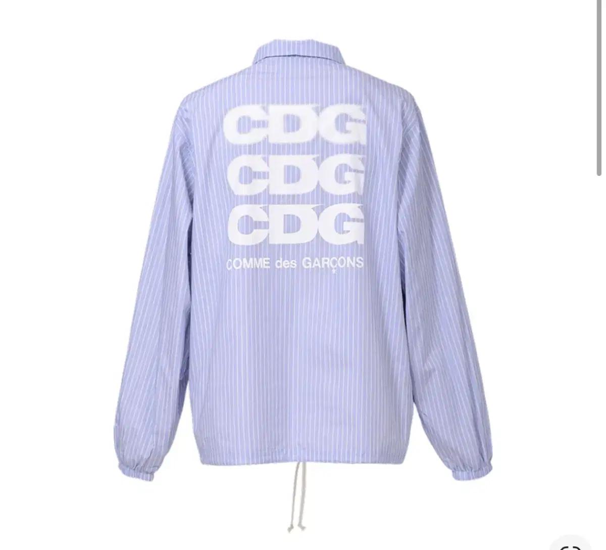 꼼데가르송 CDG 스트라이프 코치 자켓