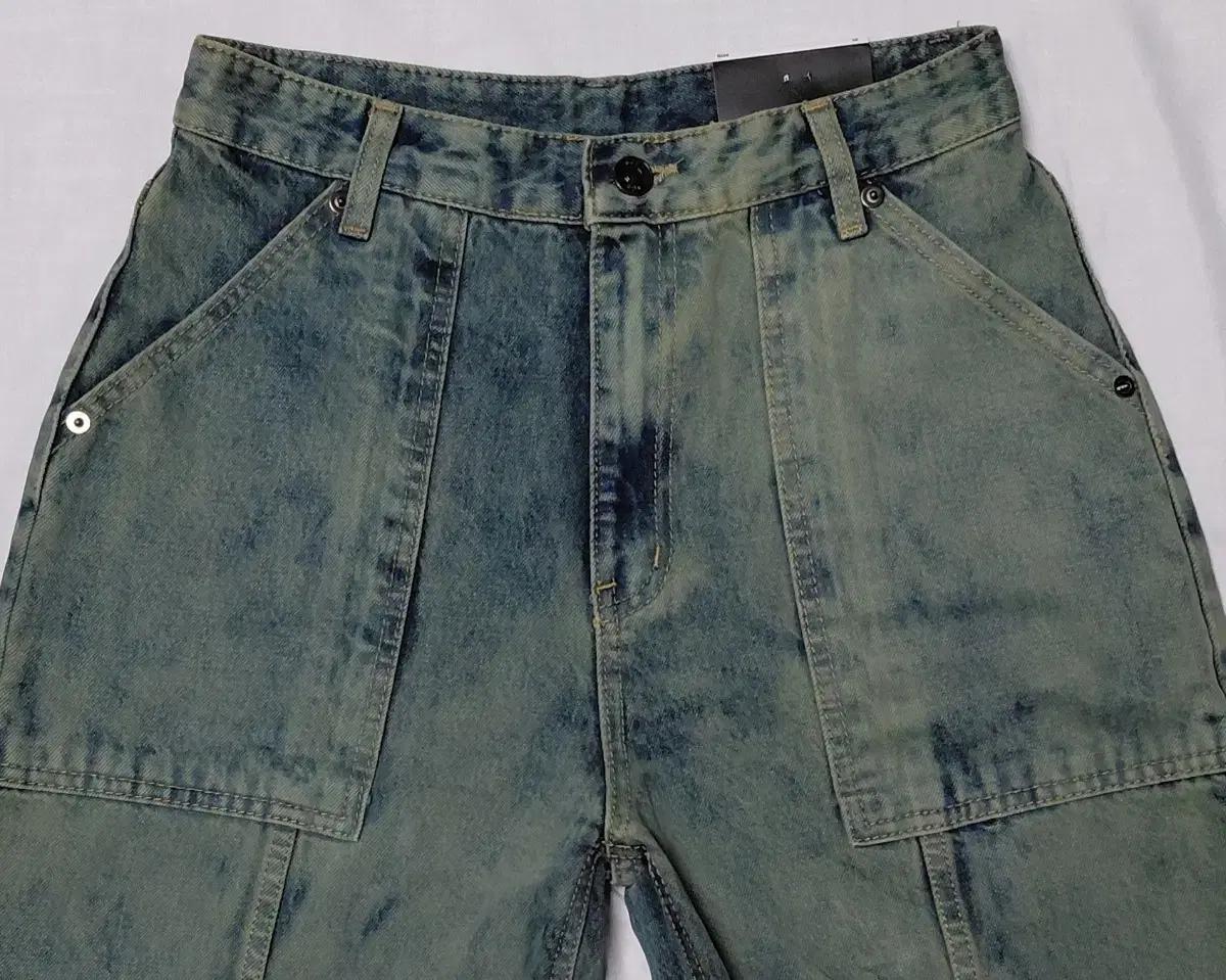 할인!![STYLENANDA] 스타일난다 빅 포켓 다잉 데님 팬츠 (M)