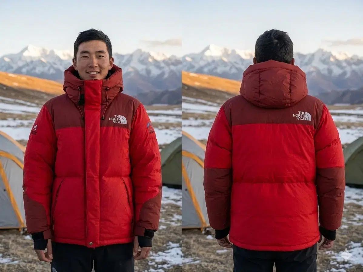 (S/90) 노스페이스 히말라야3 UIAA 대장급 패딩 우모복 아이더