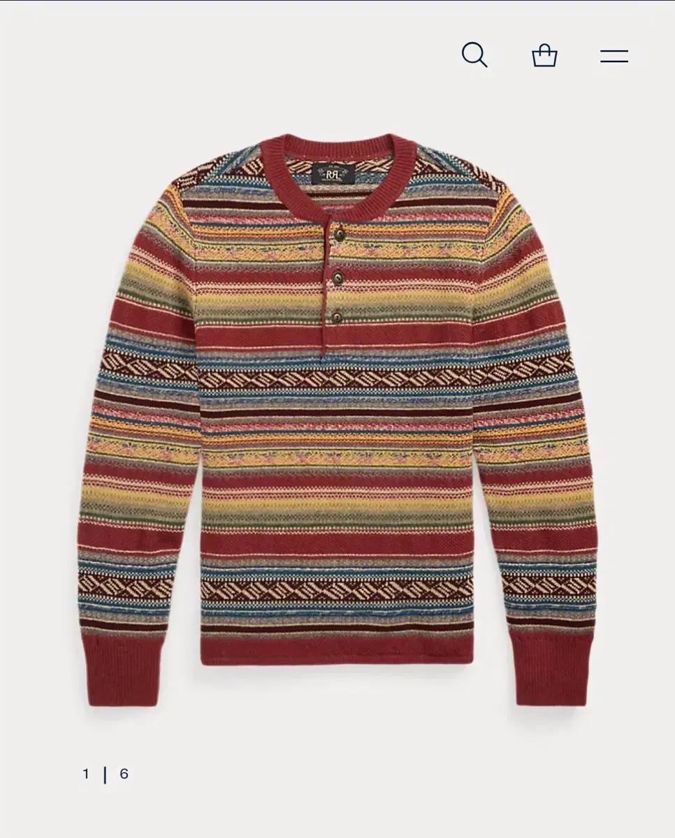 RRL 울 블렌드 헨리 스웨터