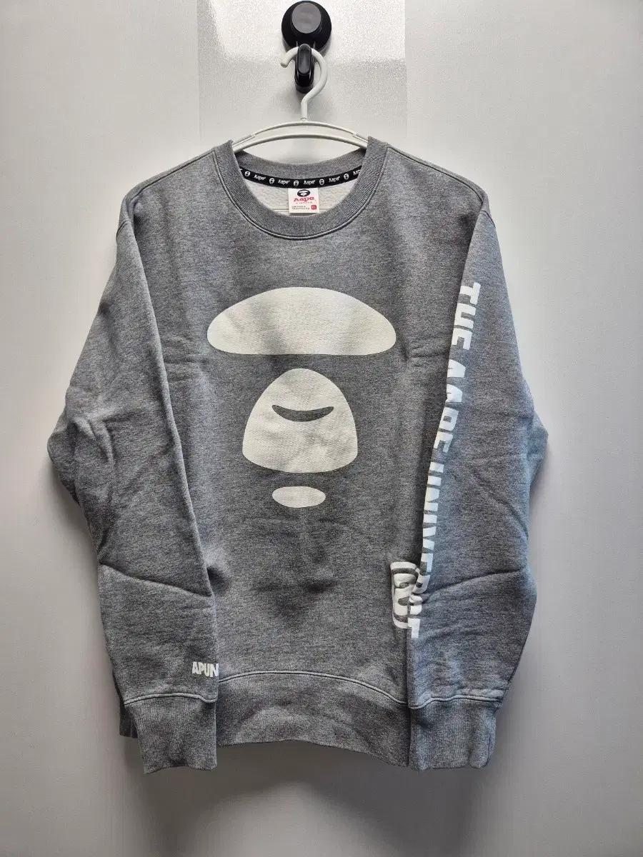 Aape 베이프 그레이 맨투맨 티셔츠 (L-XL)