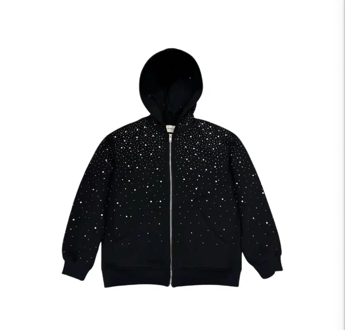 VYBES Rhinestone Galaxy Zip Up 바이브 집업 s