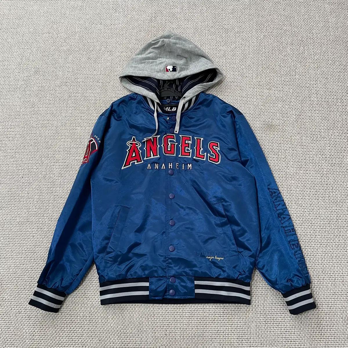 M MLB 에인절스 바시티 야구자켓 후디 N.9380