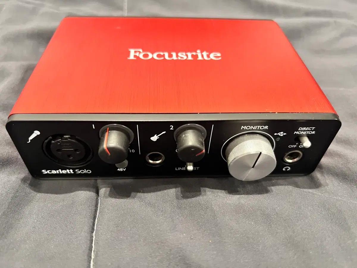 Focusrite Scarlett Solo 2세대 오디오 인터페이스