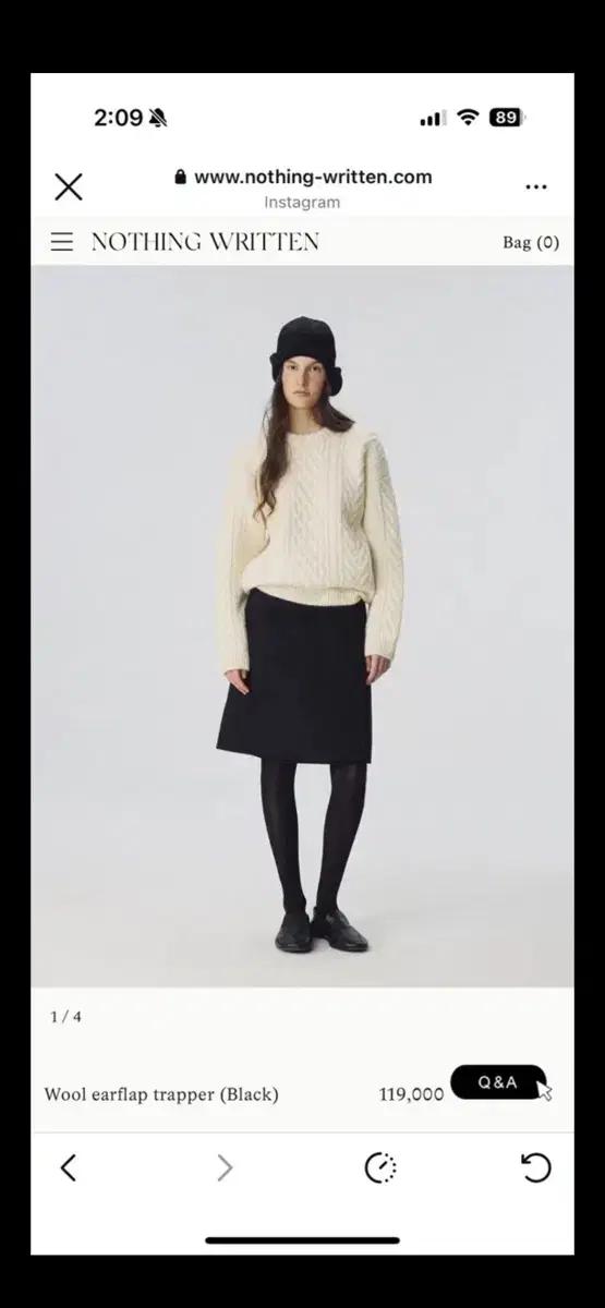 낫띵리튼 울 이어플랩 트래퍼 모자 wool trapper