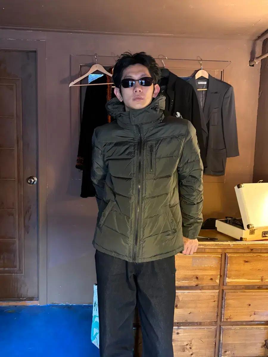 CALVIN KLEIN JEANS OLIVE PADDED JACKET