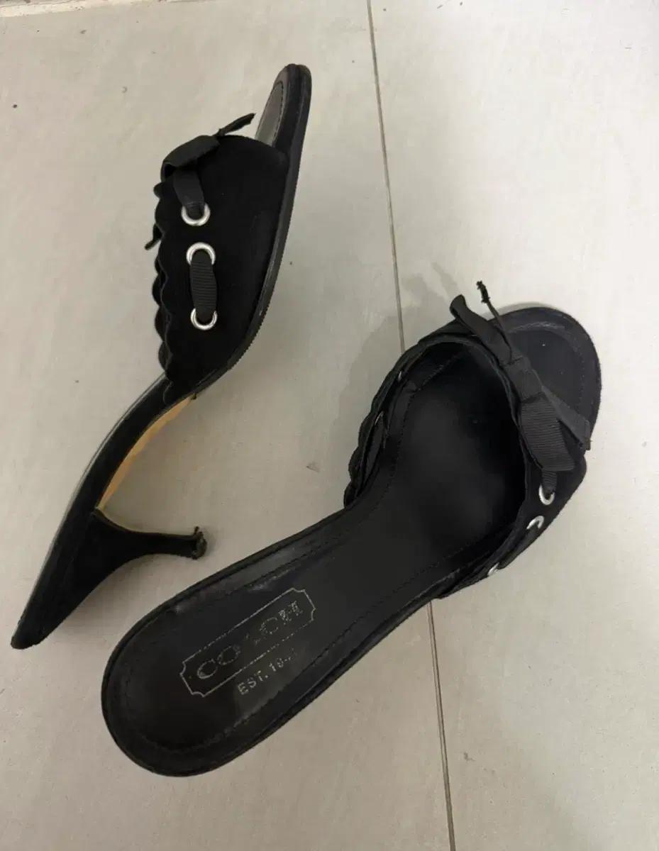 코치 정품 구두 힐