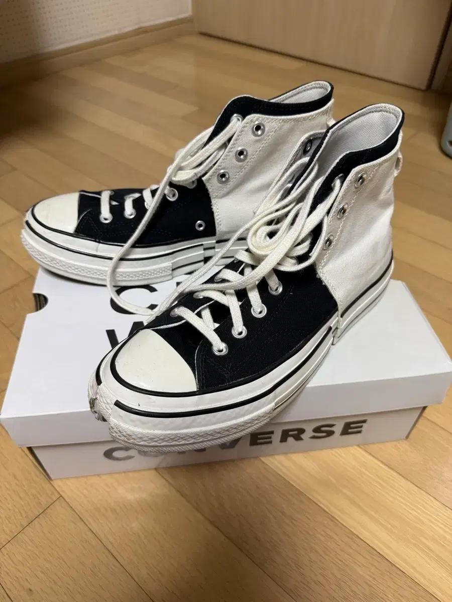 컨버스 x 펑첸왕 척70 검흰 275