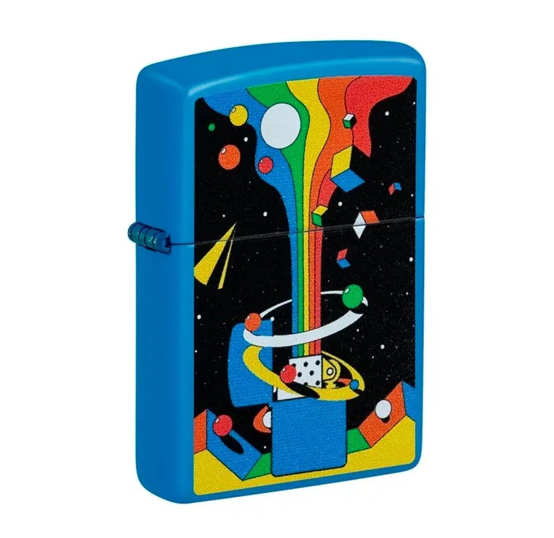 지포<P> 46155 라이터 블루 컬러풀 아트 Cosmic
