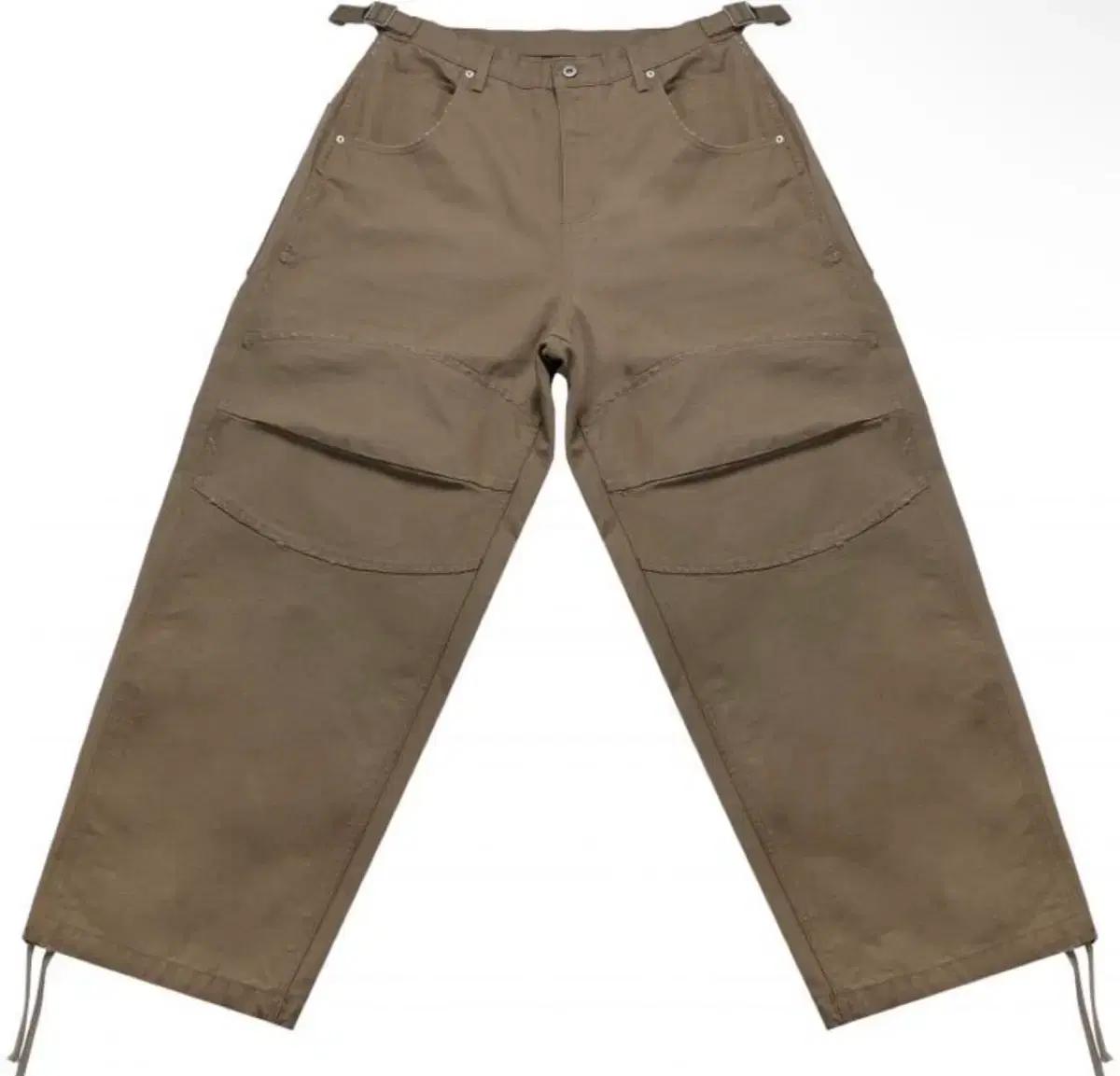 (M) MJD CANVAS 3D KNEE PANTS BEIGE