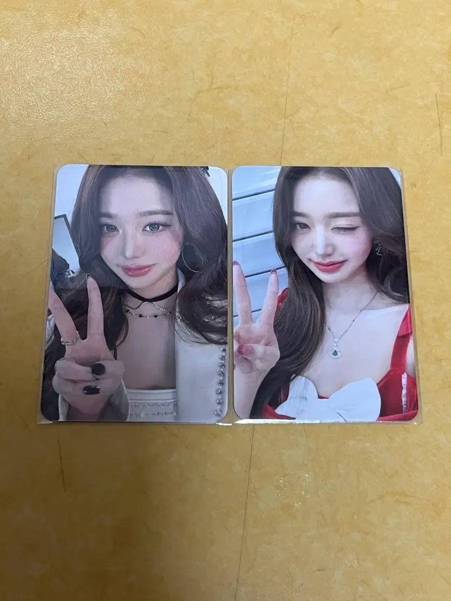 아이브 위드뮤 럭드 산타 원영 포카