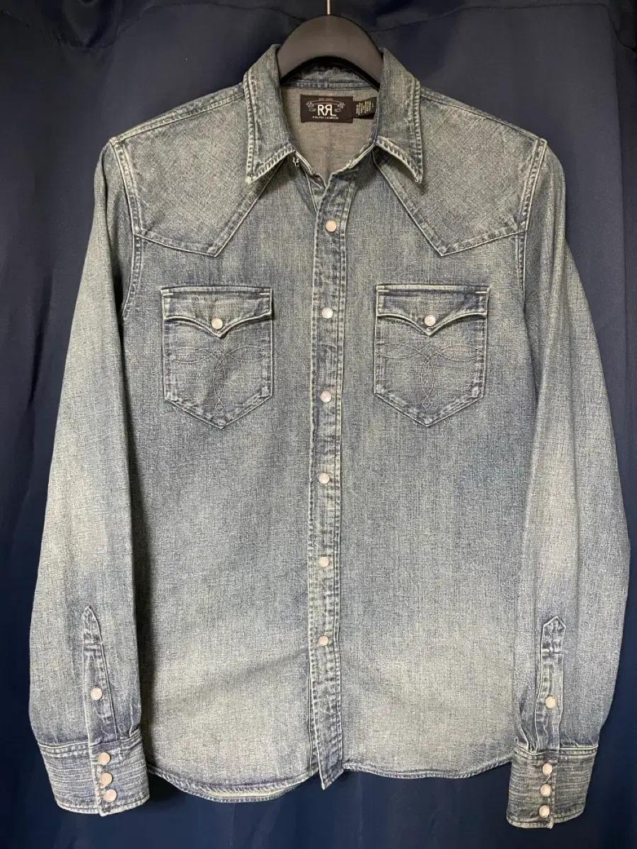 [L] RRL 웨스턴 셔츠 다크워시