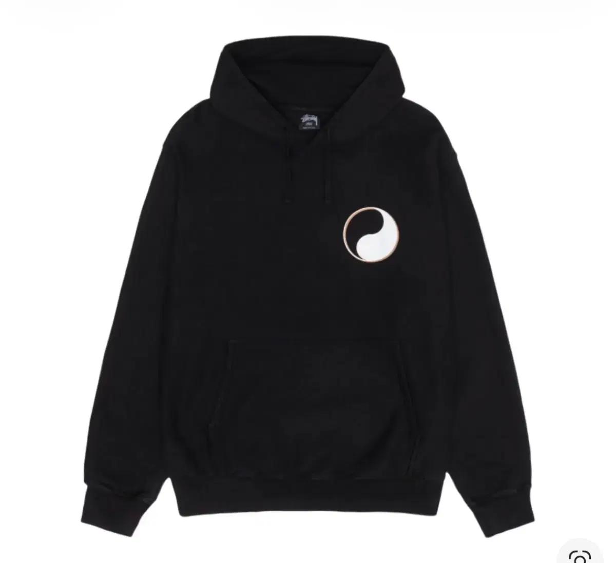 L) 스투시 아워레가시 피그먼트 음양 후드 후드티 블랙 stussy